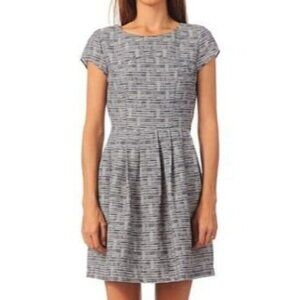 Naf Naf Blue Silver Gray Metallic Dress 36 US 6 small